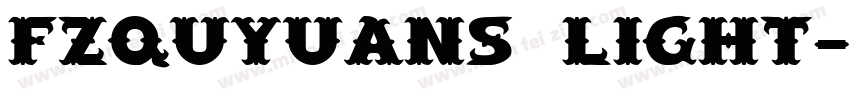FZQuYuanS Light字体转换